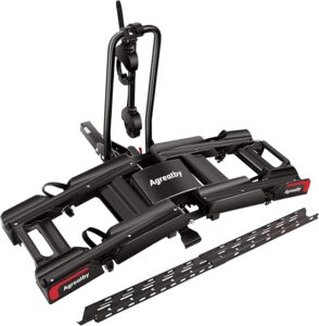 5. Agreatby 2-Bike Hitch Bike Rack with Ramp